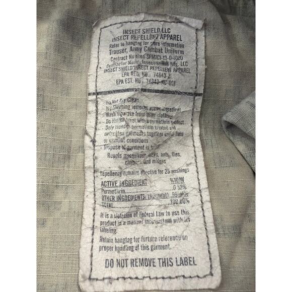 USGI Army Combat Pants ACU's in Universal Camouflage Digital Camo LG Long - Picture 5 of 7